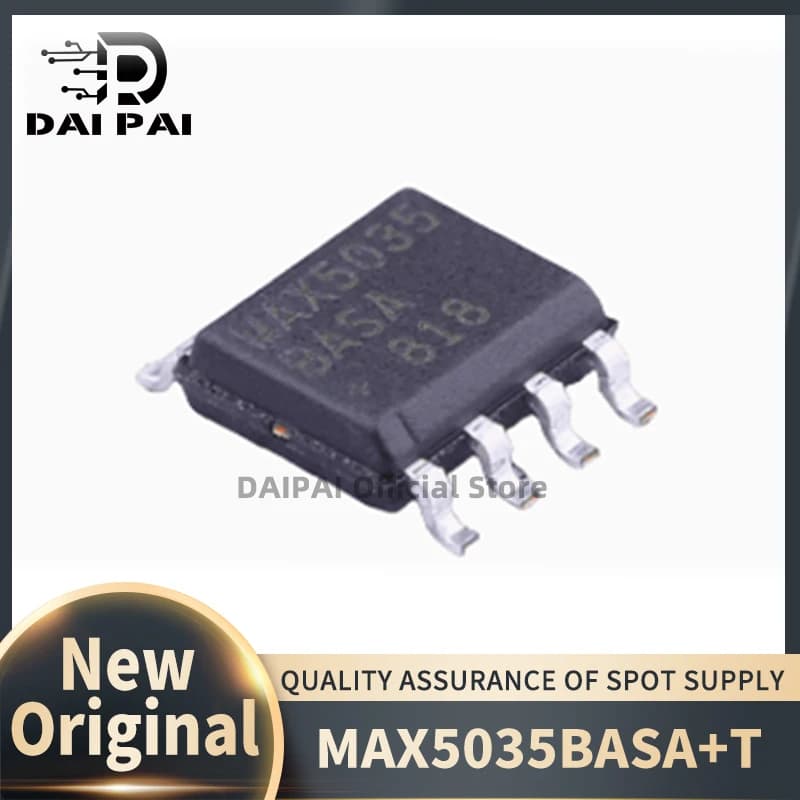 (10Pcs/Lot)100% New original spot MAX5035BASA+T SOP8 power 1A, 76V, High-Efficiency MAXPower Step-Down DC-DC Converter Chip