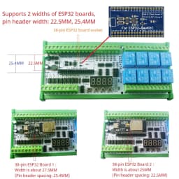 DC 12V 24V Multifunction ESP32 Expansion Board Wifi Digital Analog IO Module for Arduino WEB MQTT Ethernet Network Relay DIY