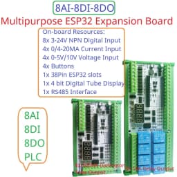 DC 12V 24V Multifunction ESP32 Expansion Board Wifi Digital Analog IO Module for Arduino WEB MQTT Ethernet Network Relay DIY