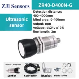 UBS500-GM18N Ultrasonic Sensor M18 High Precision High Frequency Small Blind Spot Millimeter Level Detection Induction Switch