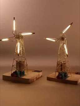 DIY Material Package Desktop Decoration GlowinDIY Windmill Light Kit