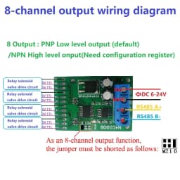 5PCS 3 in 1 8ch Input/Output Digital Switch TTL LvTTL CMOS RS485 IO Control Module Modbus Rtu Board For PLC Relay