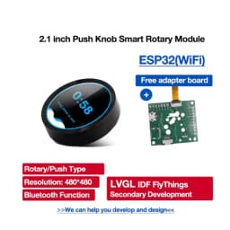 Smart Home 2.1 inch 480*480 ESP32 LVGL Circular Push Knob IPS LCD Module TFT Touch Display for Ar-duino