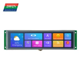 DWIN 8.8 Inch 1920x480 TFT LCD HMI Display Module TTL/RS232 IPS Capacitive Resistive Touch Screen DMG19480T088_01W