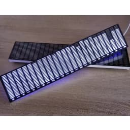 Large Screen LED Music Spectrum Light RGB Voice Rhythm Car Audio Level Indicator VU Meter for Automotive Atmosphere Lamp
