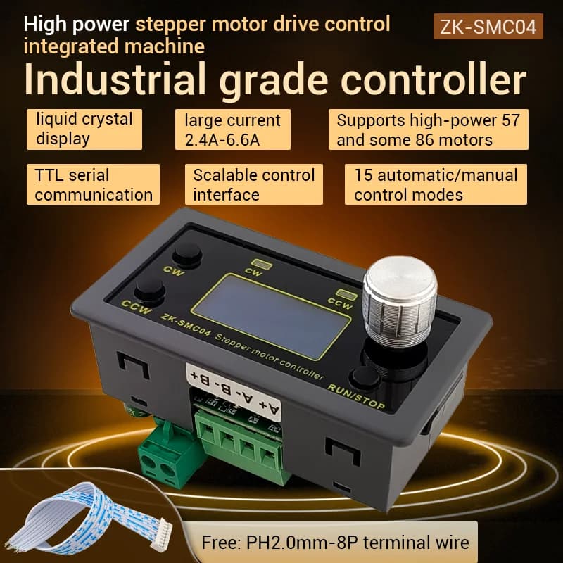 SMC04 Stepper Motor Driver DC 10-30V Motor Controller Forward And Reverse Ttl Serial Communication For 42 57 86 Stepper Motor