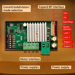 SMC04 Stepper Motor Driver DC 10-30V Motor Controller Forward And Reverse Ttl Serial Communication For 42 57 86 Stepper Motor