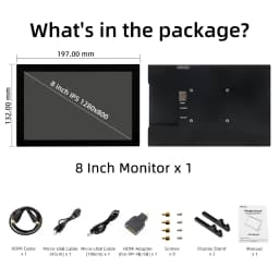 10.1 inch 1280x800 IPS Raspberry Pi Touch Screen for Raspberry Pi 5 Screen HDMI Portable Monitor LCD Display Plug And Play