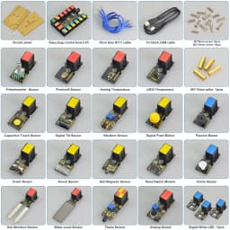 Kidsbits EASY Plug RJ11 Connector Learning Starter Kit+22 Projects for Arduino IDE Programming STEM Education DIY Electronic Kit