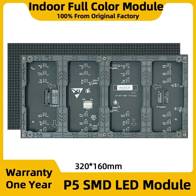 LED Digital Signage Indoor SMD P5 Full Color HUB75 Module RGB Pixel Display LED Display LED Video Wall Large Screen