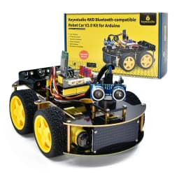 Keyestudio 4WD Multi BT Robot Car Kit V2.0 W/LED Display For Arduino Robot Kit DIY Electronic Kit/Programming Car Kit