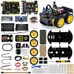 Keyestudio 4WD Multi BT Robot Car Kit V2.0 W/LED Display For Arduino Robot Kit DIY Electronic Kit/Programming Car Kit