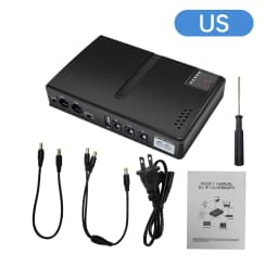 EU/US 5V/9V12V/15V/24V 1018L UPS Uninterruptible Power Supply DC Backup 18650 Power WIFI Router Optical Modem Built-In Adapter