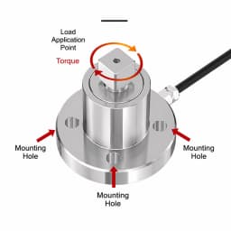 High Precision Static Torque Sensor 0-2000Nm Flange Type Square Drive Torque Transducer for Bolt Tightening Detection