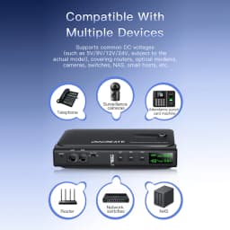 DC1036L 36W Digital Display UPS Uninterruptible Power Supply Anti-Reverse Connection 18650 Home Portable Router 5V9V12V/15V/24V