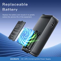 DC1036L 36W Digital Display UPS Uninterruptible Power Supply Anti-Reverse Connection 18650 Home Portable Router 5V9V12V/15V/24V