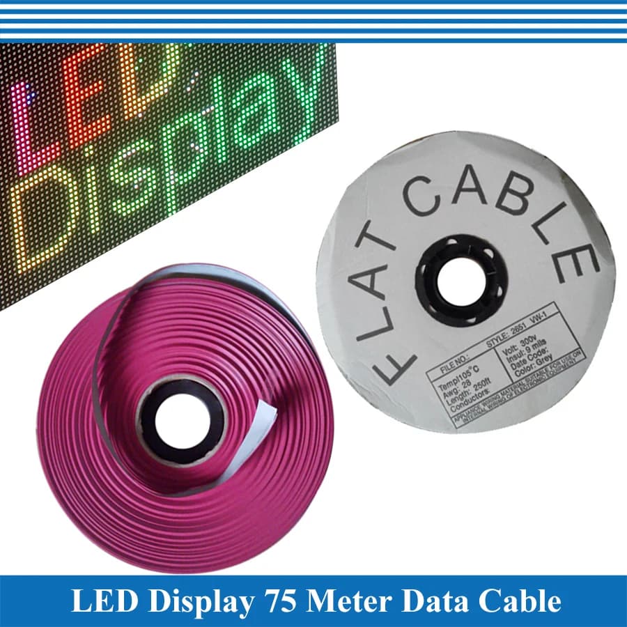 75 Meter 16 Pin Long Data Cable For Connecting Control card to LED Display Module