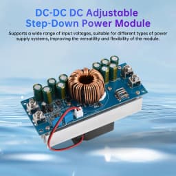 DC-DC Adjustable Step-Down Power Supply Module, 1500/1200W/800W Step-Down Power Supply Modules, DC 15V–90V to DC 2.5V–72V