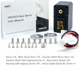 Feetech STS3215 Smart Servo 7.4V 12V 20KG 30KG 360° TTL Serial Bus Robot Servo for SO-ARM100 Ai Robotic Arm DIY Industrial Servo
