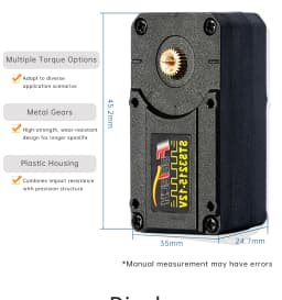 Feetech STS3215 Smart Servo 7.4V 12V 20KG 30KG 360° TTL Serial Bus Robot Servo for SO-ARM100 Ai Robotic Arm DIY Industrial Servo
