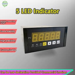 S Beam S-Type Tension Compression Load Cell Dynamometer Set for Pull/Press Force Measurement, High Brightness 5-Digit Indicator