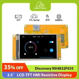 Nextion NX4832F035 3.5” Discovery Series HMI Resistive Touch Display Module Free Simulator Debug Support Assignment Operator