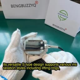 BENGBUZZYQ Column S-Type Load Cell 5kg–500kg 1T 2T 2.0mV/V IP66 Compression & Tension Force Sensor for Industrial Weighing Use