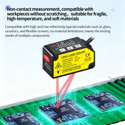 ZHICAN E3CX High Precision Laser Displacement Sensor Compatible with Panasonic HG-C Analog Output RS485 Distance Measurement