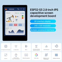 ESP32-S3-Touch-LCD-2.8B with touch 480×640 resolution display IPS capacitive screen WIFI Bluetooth development board Type C