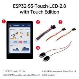 ESP32-S3-Touch-LCD-2.8B with touch 480×640 resolution display IPS capacitive screen WIFI Bluetooth development board Type C