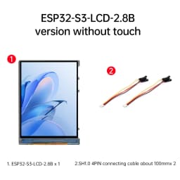 ESP32-S3-Touch-LCD-2.8B with touch 480×640 resolution display IPS capacitive screen WIFI Bluetooth development board Type C