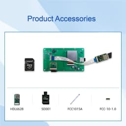 DWIN 5 Inch 800*480 for Arduino Nano Display RS232/TTL HMI Touch Panel ESP32 Screen,LCD Module UART TFT Monitor DMG80480C050_04W