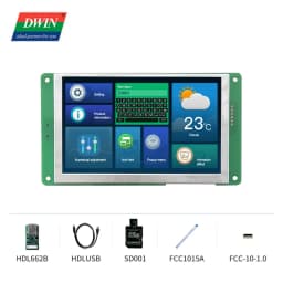 DWIN 5 Inch 800*480 for Arduino Nano Display RS232/TTL HMI Touch Panel ESP32 Screen,LCD Module UART TFT Monitor DMG80480C050_04W