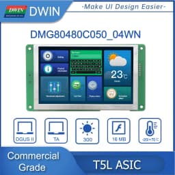 DWIN 5 Inch 800*480 for Arduino Nano Display RS232/TTL HMI Touch Panel ESP32 Screen,LCD Module UART TFT Monitor DMG80480C050_04W