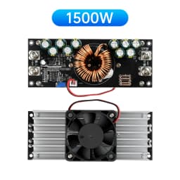 1200W/1500W Adjustable DC-DC Step-Down Power Supply Module, DC 15V–90V to DC 2.5V–72V Step-Down Power Supply Module