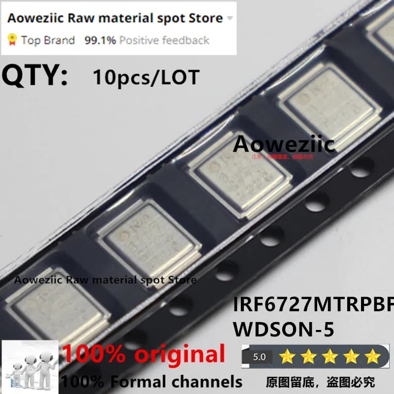 Aoweziic 2023+ 100% New Imported Original IRF6727MTRPBF IRF6727 6727 IRF6717MTRPBF IRF6717 6717 WDSON-5 MOS FET