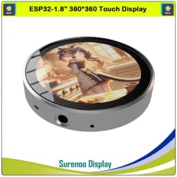 Guition HMI W5 ESP32-S3 1.85 360x360 IPS Touch LCD Display Module LVGL WIFI AIDA64 Secondary Screen Video Player Photo-Frame MP3