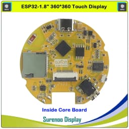 Guition HMI W5 ESP32-S3 1.85 360x360 IPS Touch LCD Display Module LVGL WIFI AIDA64 Secondary Screen Video Player Photo-Frame MP3