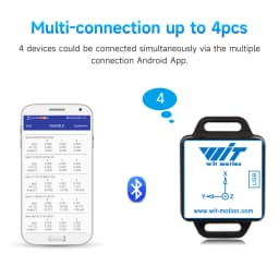 WT9011DCL WT901BLECL Bluetooth-compatible BLE5.0 9 6 Axis Sensor Tilt Angle Inclinometer Acceleration Gyro MPU6050