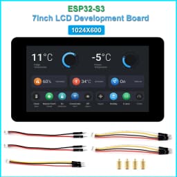 Waveshare ESP32-S3 7.0 inch 1024x600 LCD Development Board ESP32 Display Touchscreen LVGL GUI for Arduino IDE ESP-IDF PlatformIO