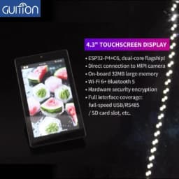 ESP32P4/C6 All-in-One Dev Board: 4.3-inch 480×800 IPS Touchscreen, Camera & Enclosure