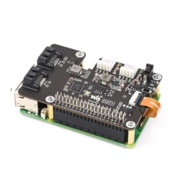 Waveshare PCIe TO 2-CH SATA HAT+ Raspberry Pi 5 PCIe to SATA Expansion Board with EEPROM HAT+