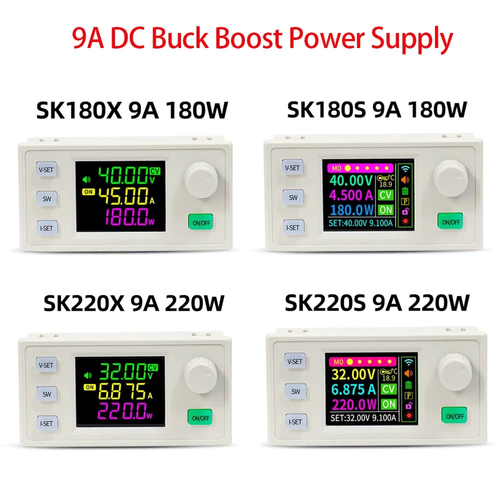 180W 220W DC Buck Converter Adjustable Regulated Laboratory Power Supply Constant Voltage Current 9A MPPT Charge Module SK180S