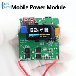 100W Fast Charging Module PD Quick Charge Power Bank Mainboard with TFT Color Display for DIY Portable Charger