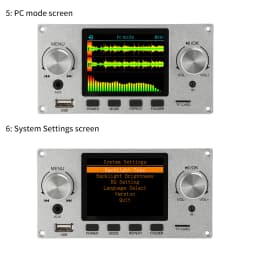 2.8-inch TFT Amplifier Bluetooth DC 4.5-5.0V 5W MP3 Decoder Board Car Audio USB TF FM Radio Module MP3 Player Color Screen