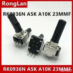 RK0936N Type Mixer Sound Potentiometer A5K A10K A20K(JANPAN NOBLE) A50K A100K Dshatf L=30MM 23MMF-10PCS