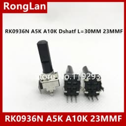 RK0936N Type Mixer Sound Potentiometer A5K A10K A20K(JANPAN NOBLE) A50K A100K Dshatf L=30MM 23MMF-10PCS