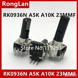 RK0936N Type Mixer Sound Potentiometer A5K A10K A20K(JANPAN NOBLE) A50K A100K Dshatf L=30MM 23MMF-10PCS