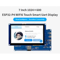ESP32-P4 Development Board 7.0" 1024x600 IPS Touch Display for Industrial HMI, AI IoT Projects