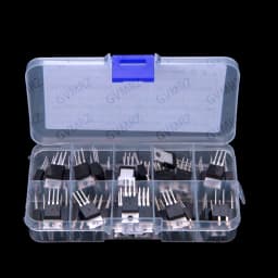 10 Values 50 PCS IRF510 IRF520 IRF MOSFET IRFZ44 IRF3205 packaged in through-hole TO-220